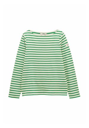 REGULAR FIT - HARBOUR BOAT NECK BRETON  - Ilgarankovis viršutinės dalies drabužis - cream/green