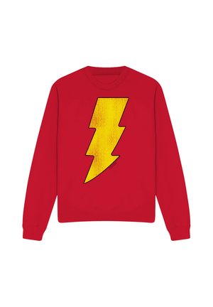 Warner Brothers, DC SHAZAM LOGO DISTRESSED - Sweatshirt - red