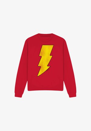 Warner Brothers, DC SHAZAM LOGO DISTRESSED - Sweatshirt - red