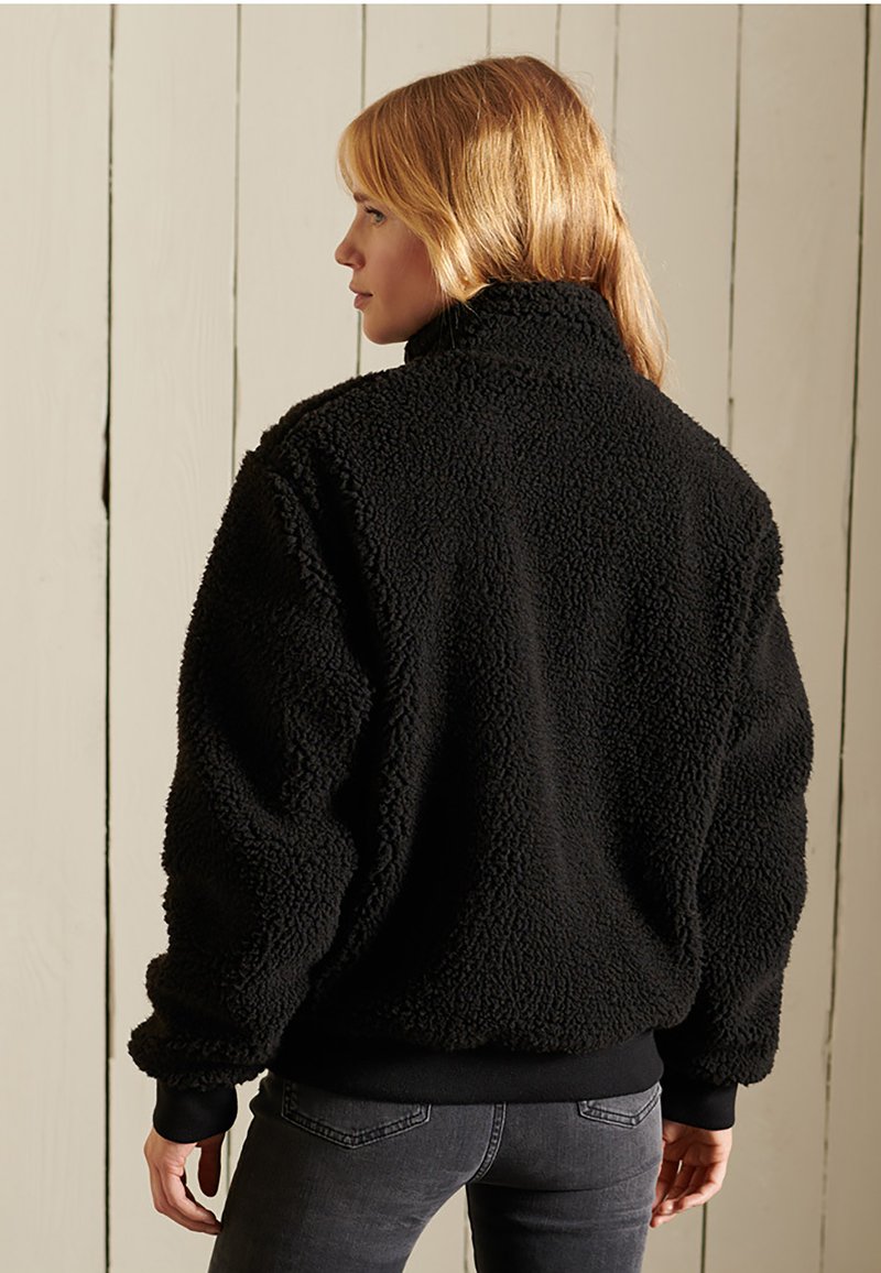 Damen Sweatshirts | Superdry SHERPA Fleecejacke black/schwarz - XZ92354 Damen Sweatshirts | Superdry SHERPA Fleecejacke black/schwarz - XZ92354