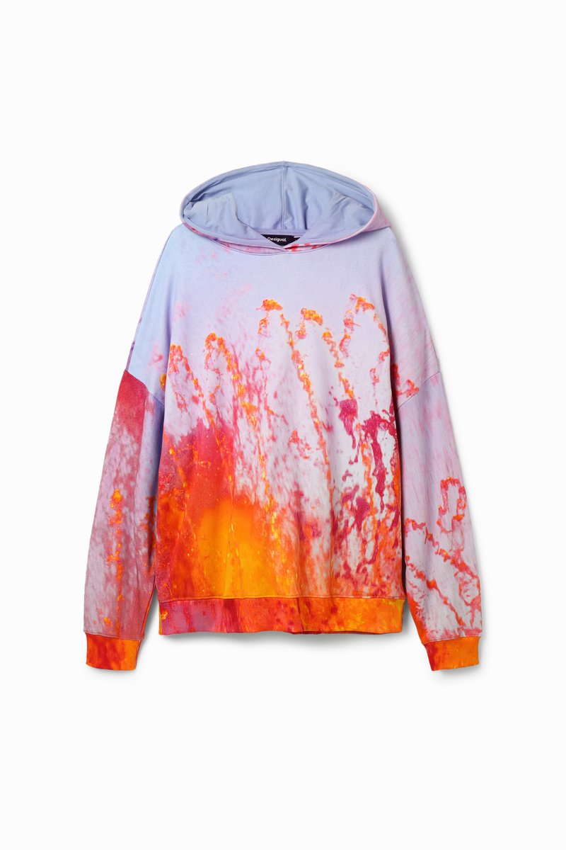 Desigual Hoodie oranje