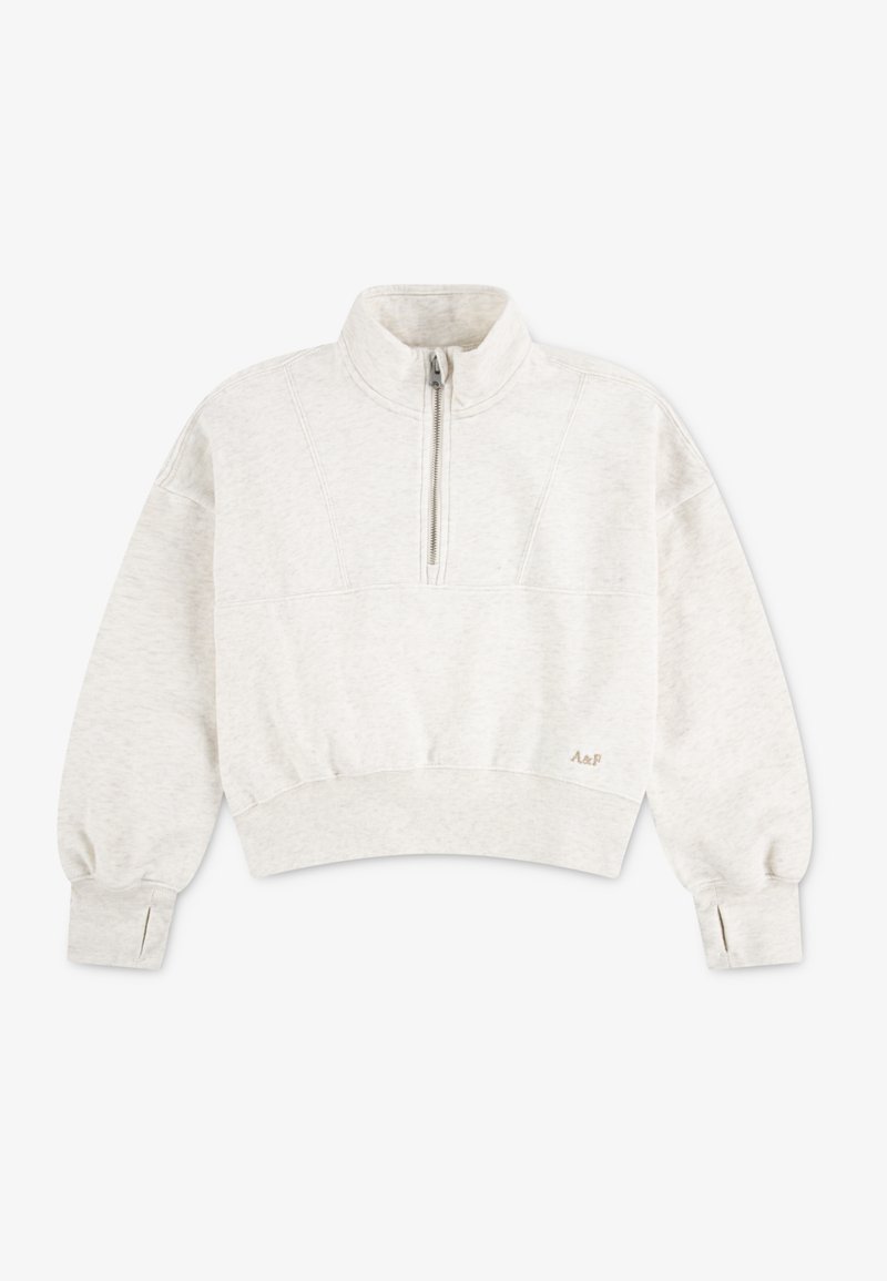 Abercrombie & Fitch ESSENTIAL ZIP - Felpa - oatmeal heather