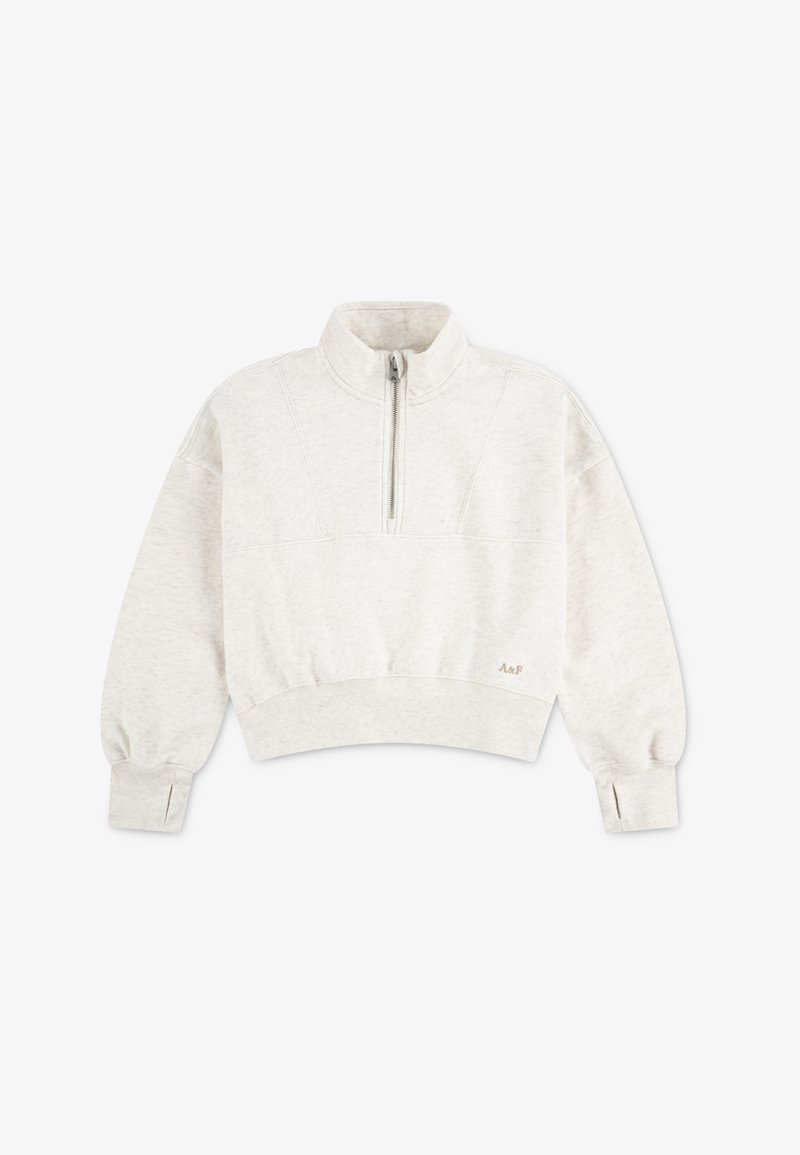 Abercrombie & Fitch ESSENTIAL ZIP - Felpa - oatmeal heather