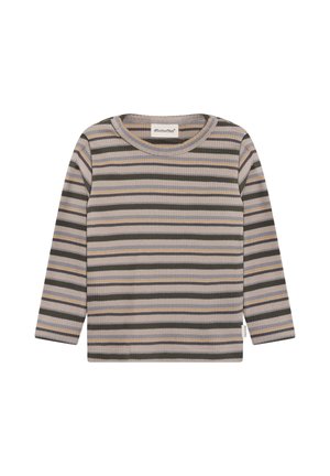Minymo, T-SHIRT LONG SLEEVE Y/D RIB - Long sleeved top - beetle