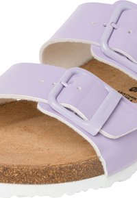 Tamaris Mules - lilac patent
