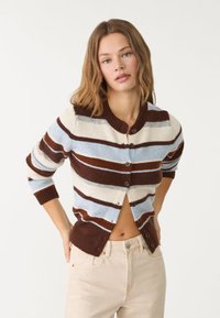Stradivarius - STRIPED - Gilet - brown Image miniature 1
