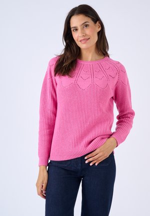 Damart, PULL DÉTAILS AJOURÉS - Jersey de punto - pink