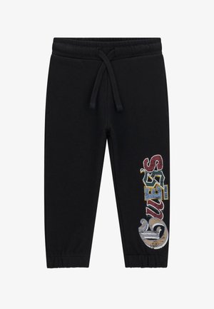 Guess, BABY TODDLER KIDS FRENCH TERRY REGULAR PANTS - Jogginghose - schwarz