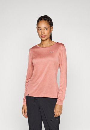 PUEZ TEE - Top s dlhým rukávom - desert pink