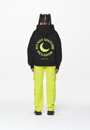 EKNE OVERSIZED HOODIE - Sportinis megztinis - black