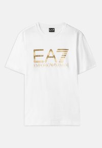 TRAIN LOGO TEE  - Print T-shirt - white