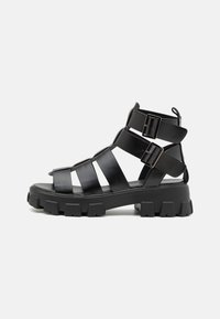 YOURTURN - UNISEX - Platform szandálok - black Miniatűr kép 1