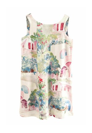 Next TALL FIT - KEW COLLECTION BACK - Vestito casual - cream pink and blue house print