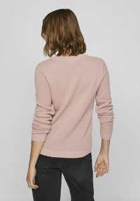 VILA VIDALO O-NECK - Stickad tröja - pale mauve
