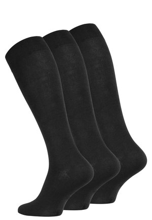 3 PAAR - Knee high socks - schwarz