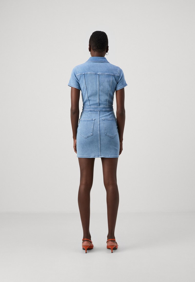Good American FIT FOR SUCCESS DRESS - Denim dress - blue denim -  Zalando.co.uk