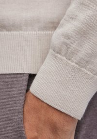 FALKE Basic New Merino V-Neck - Strickpullover - beige mel