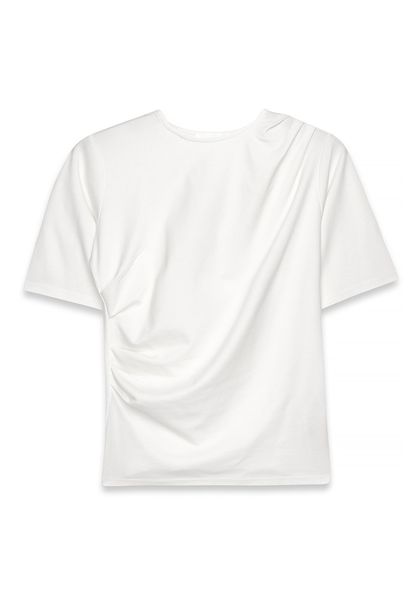 NA-KD DRAPED Basic T-shirt white