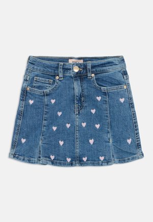 KOGHOXTON HEART SKIRT - Krilo iz džinsa - light medium blue denim