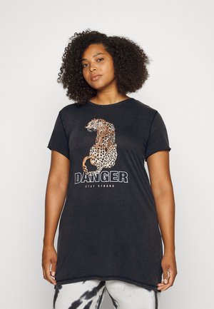 CARMIKO NEW ROCK LONG - Camiseta estampada - black