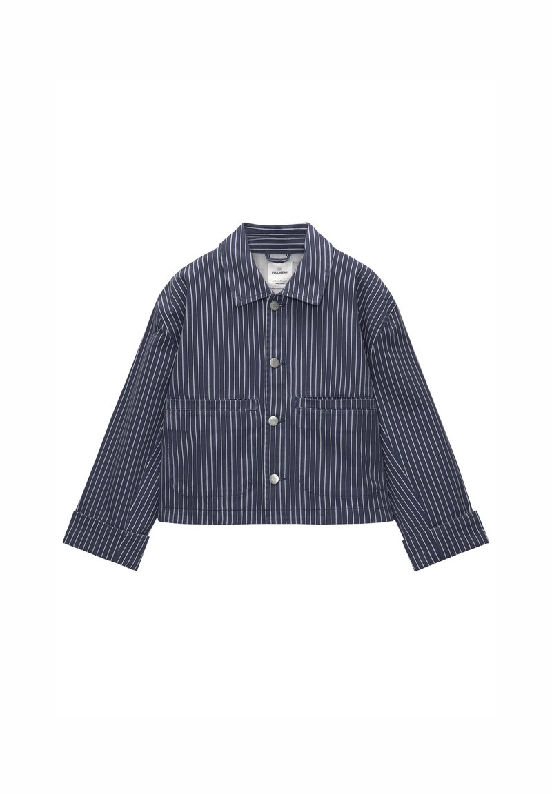 PULL&BEAR Lichte jas donkerblauw