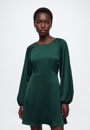 Vero Moda, VMMIRO LS SHORT DRESS WVN NOOS - Дневна рокля - scarab