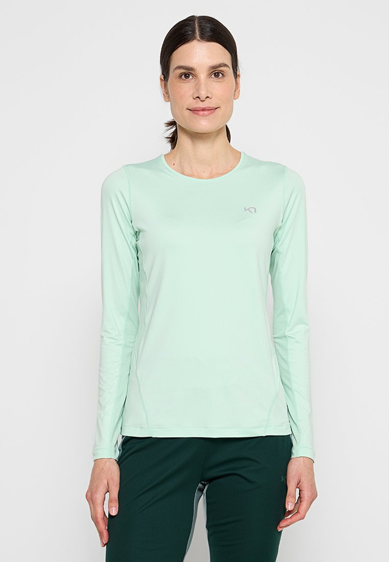 Kari Traa Sport T-shirt lichtgroen gemêleerd