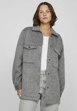 VILA GEKNÖPFTE - Poletna jakna - medium grey melange