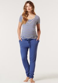 Noppies PANTS OVER THE BELLY HARDIN - Calças de fato de treino - gray blue