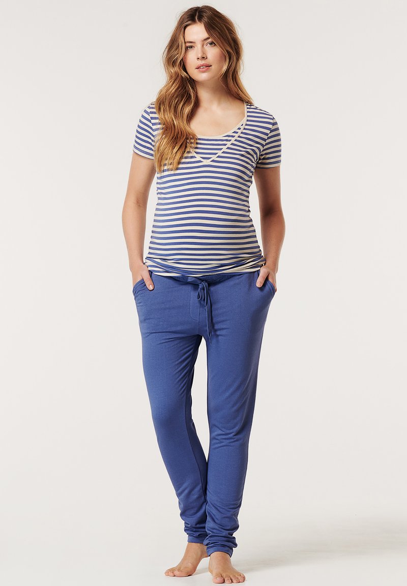 Noppies PANTS OVER THE BELLY HARDIN - Calças de fato de treino - gray blue