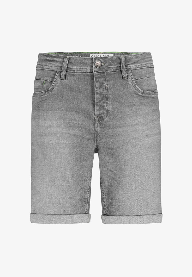 Sublevel BERMUDA -MIT UMGESCHLAGENEM SAUM - Denim shorts - grau