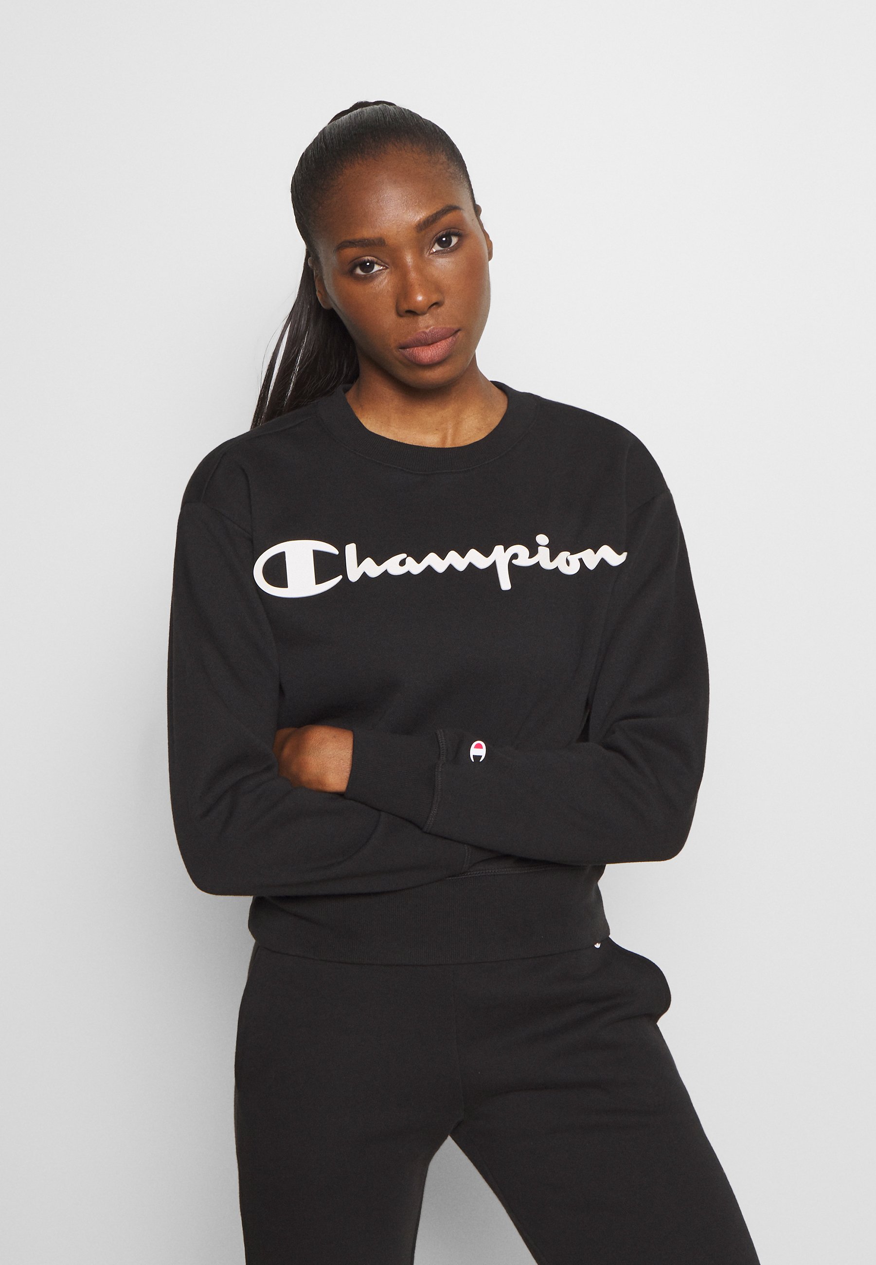 Champion CREWNECK LEGACY Sweatshirt black Zalando.at Champion LEGACY CREWNECK Sweatshirt black Zalando.at