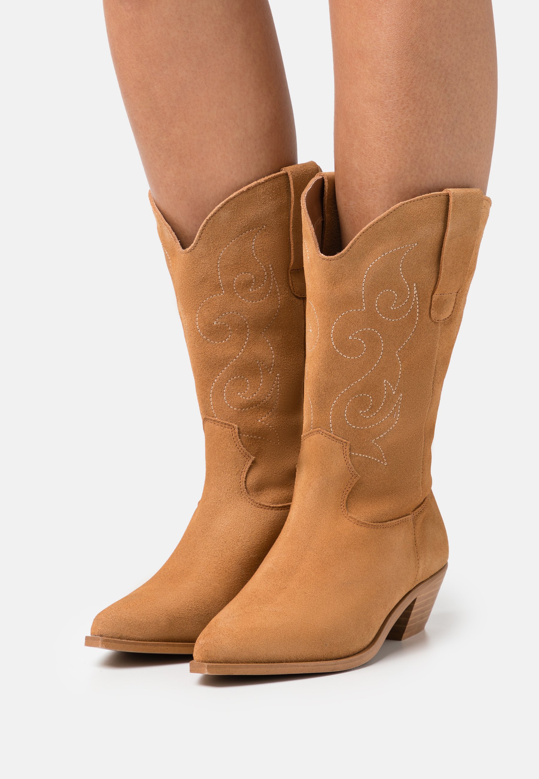 Zign LEATHER - Botas camperas - cognac/coñac - Zalando.es