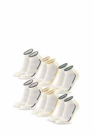 QUARTER 6-PACK - Calcetines de deporte - offwhite dark green offwhite navy offwhite mustard