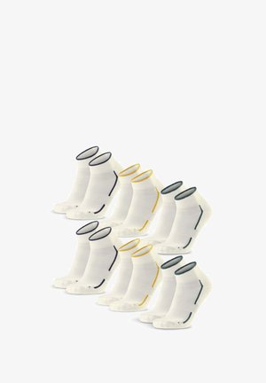 QUARTER 6-PACK - Calcetines de deporte - offwhite dark green offwhite navy offwhite mustard