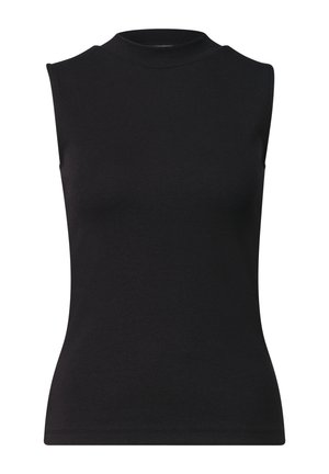 Street One Studio, BASIC TOP MIT TURTLE NECK IN UNIFARBE - Débardeur - black