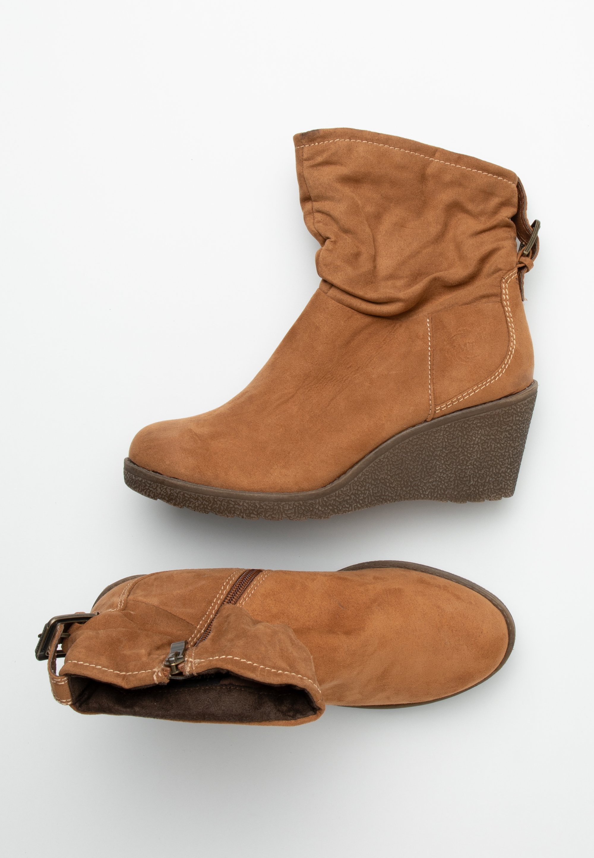 Suede Marco Tozzi Wedge Ankle Boots Marco Tozzi Wedge Ankle Boots