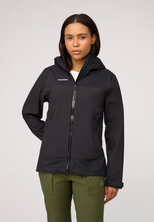DUCAN GUIDE HS HOODED  - Hardshell jacket - black