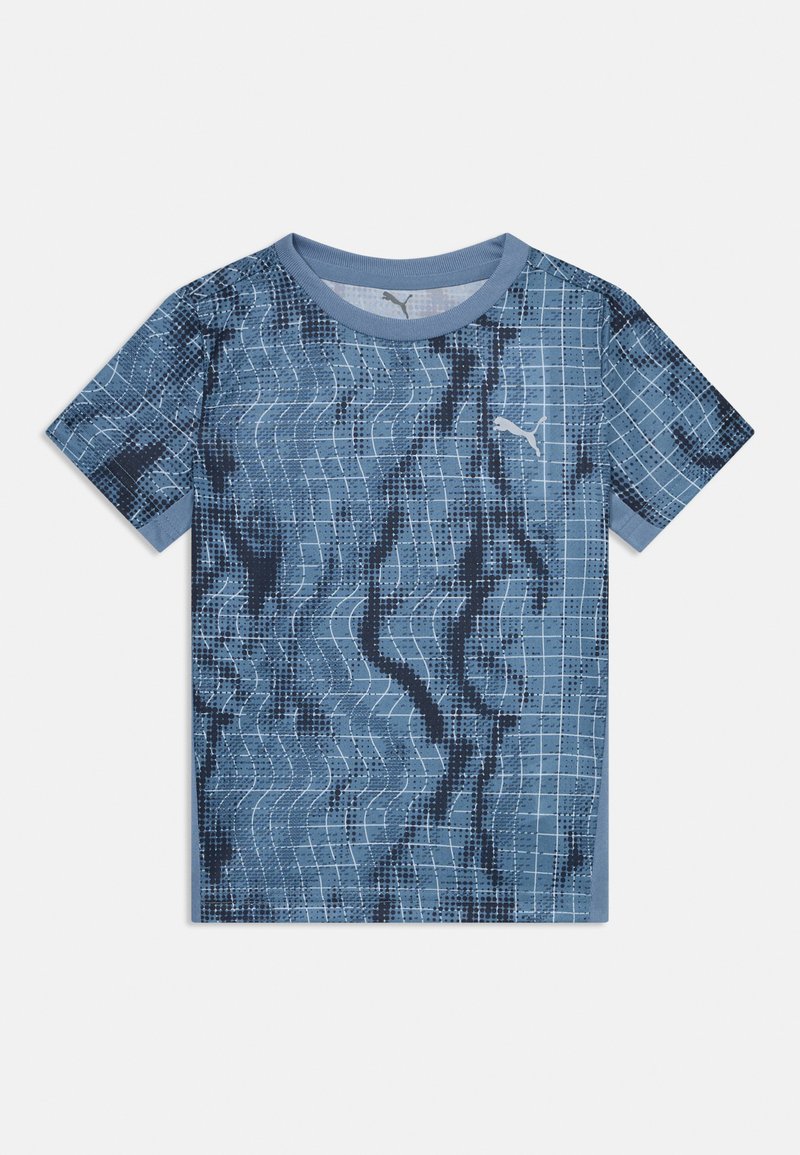Puma TAD ESS AOP POLY TEE B - T-shirt estampada - cool blue