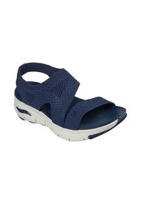 Skechers ARCH FIT - BRIGHTEST DAY - Sandalias de cuña - azul