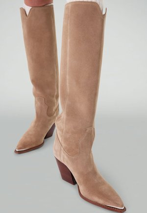 sacha Bottes à talons hauts - beige
