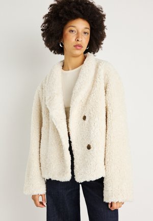 PILE JACKET - Sommerjakke - gardenia