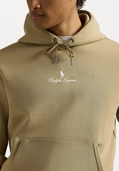 Polo Ralph Lauren LOGO DOUBLE-KNIT HOODIE - Sweater - beige