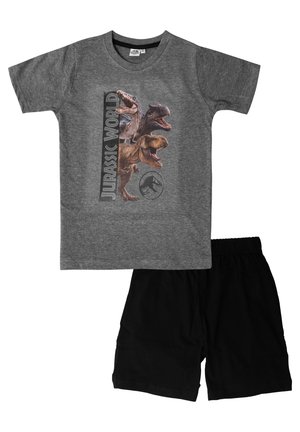 United Labels JURASSIC WORLD - SET KURZARM  - Nachtwäsche Set - grau schwarz