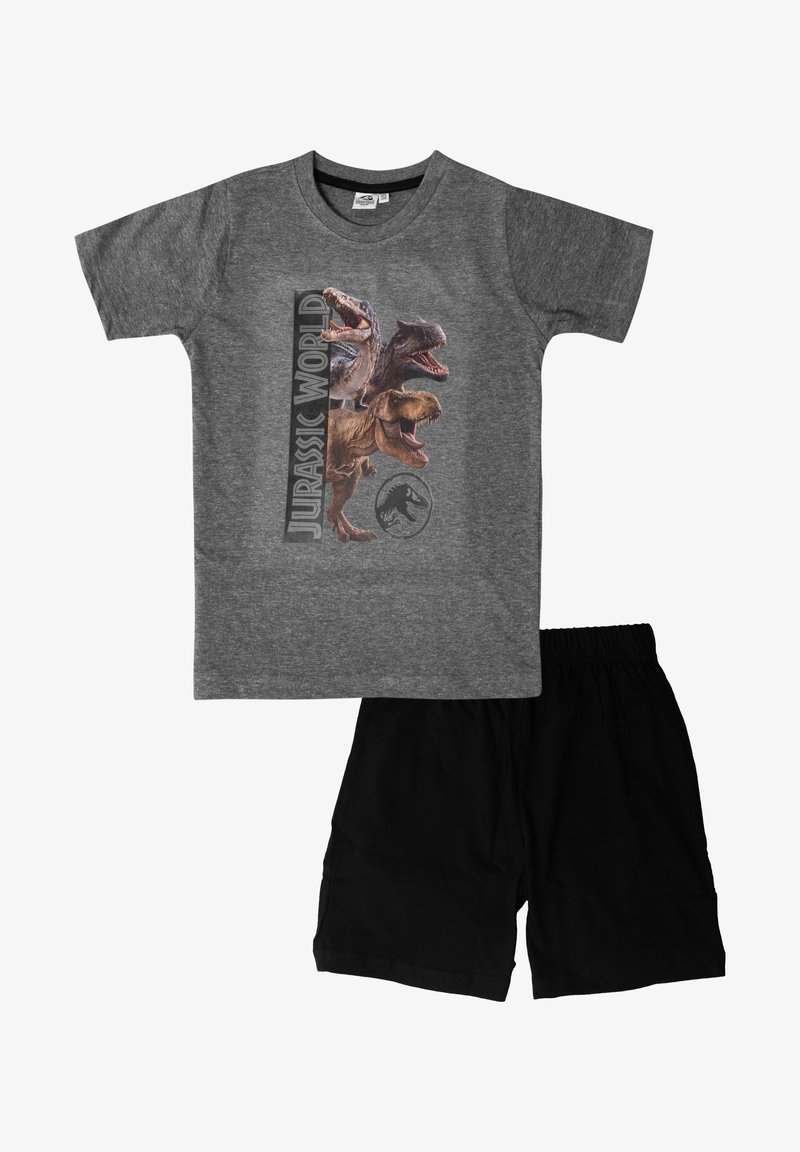 United Labels JURASSIC WORLD - SET KURZARM - Pyjama set - grau schwarz