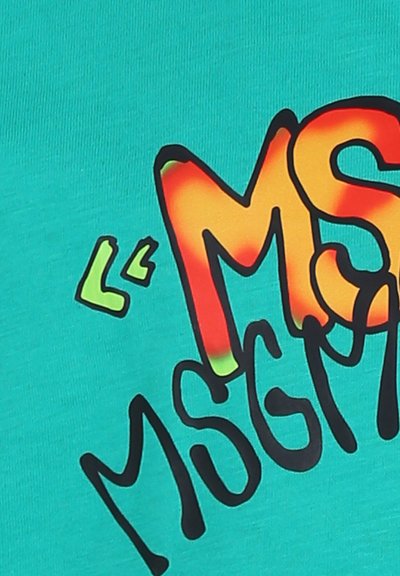 MSGM T-shirt con stampa - green