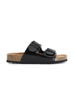 CAFèNOIR, Slip-on sandaler - black