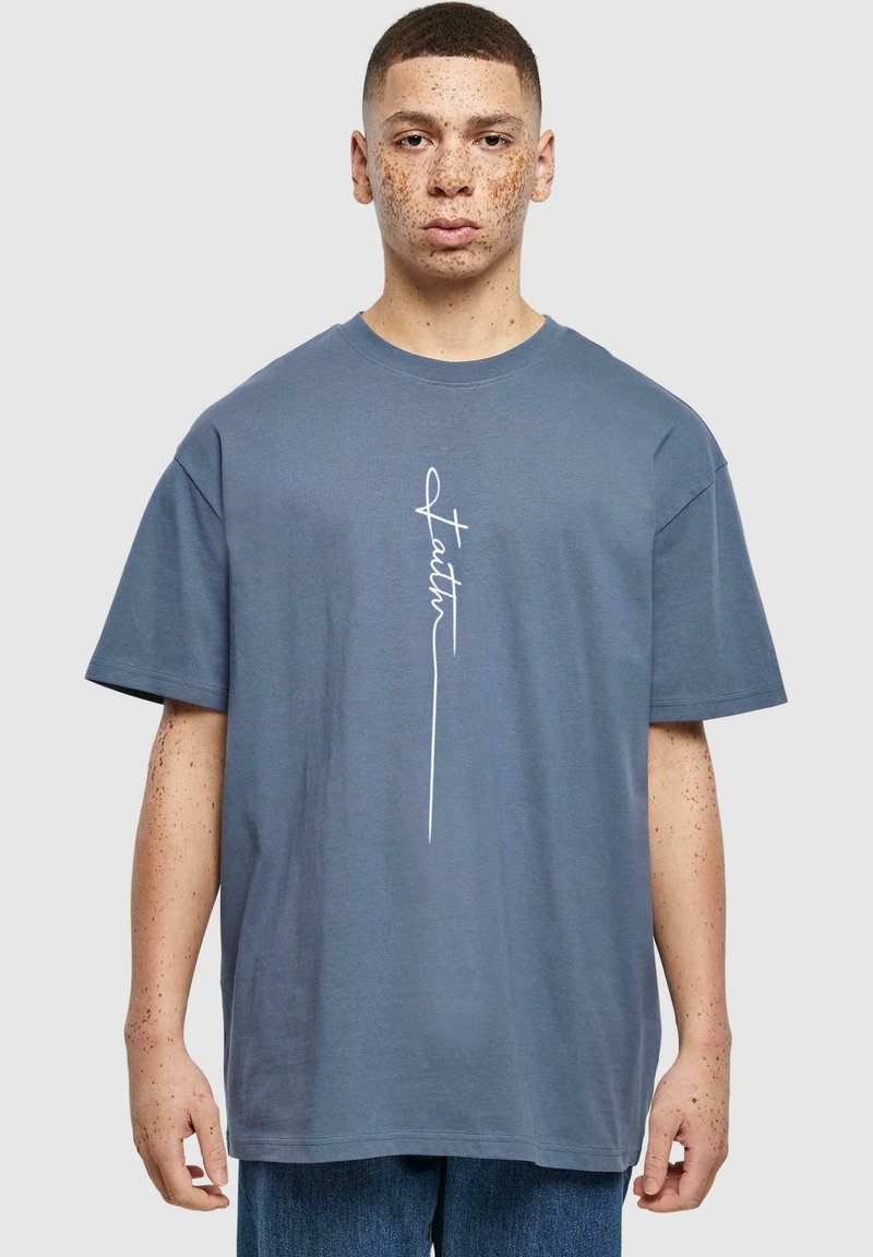 Merchcode FAITH - T-shirt print - vintageblue