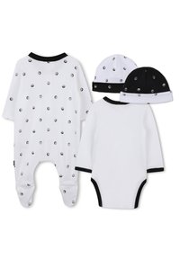 BOSS Kidswear SET GIFT BOX - Pletena kapa - white