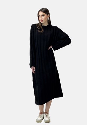 Elara Strickkleid - schwarz